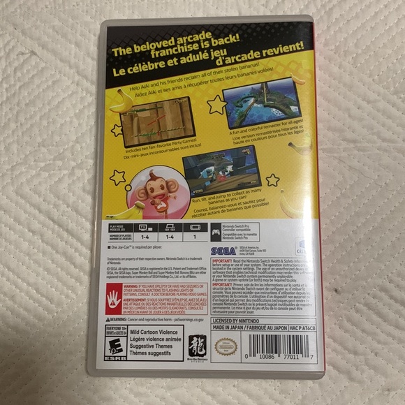 Super Monkey Ball Nintendo switch Game - Picture 2 of 3